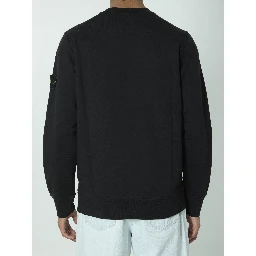 Organic cotton sweater with nylon