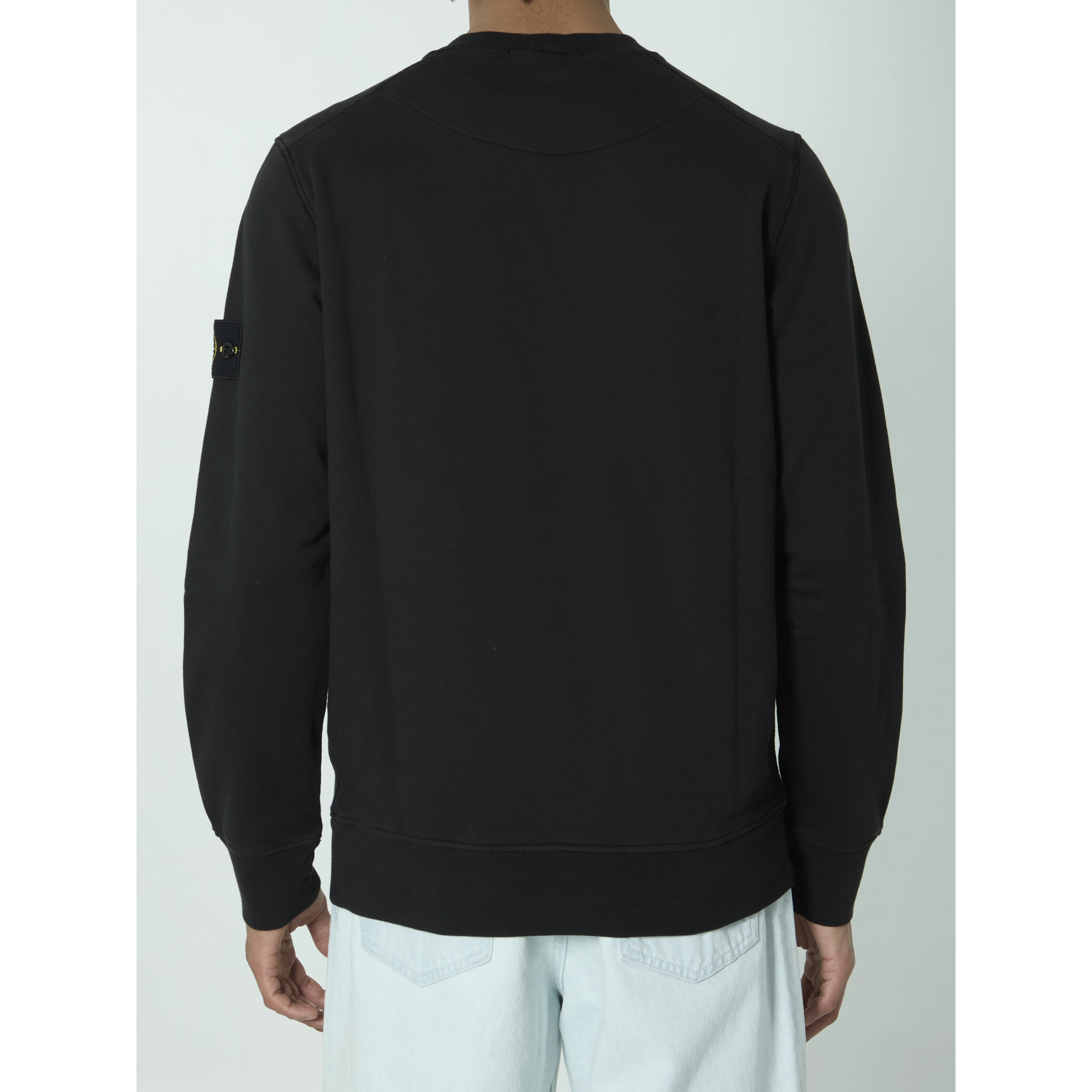 Organic cotton sweater with nylon