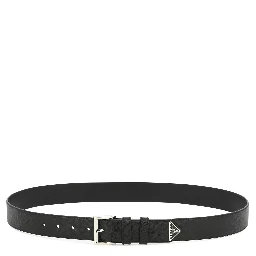 Saffiano leather belt