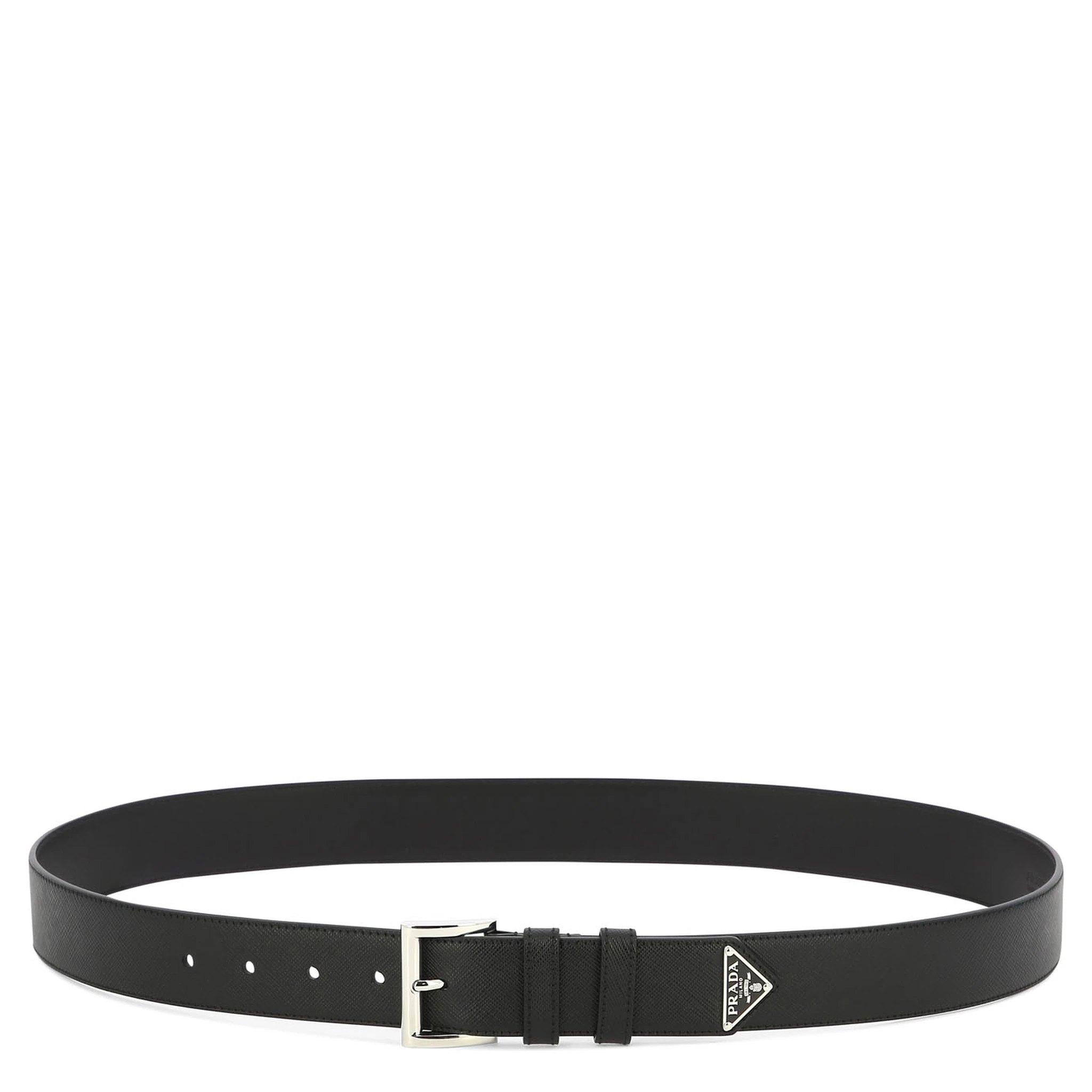 Saffiano leather belt