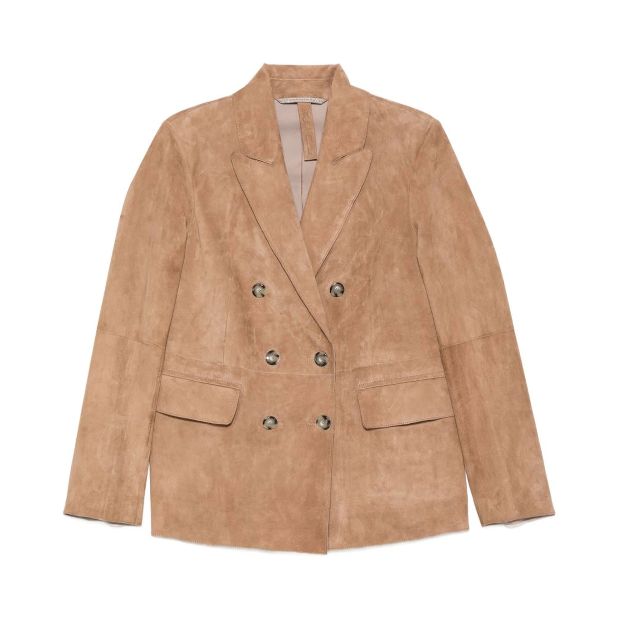 THE JACK AND JACKIE LEATHERS Jackets Beige