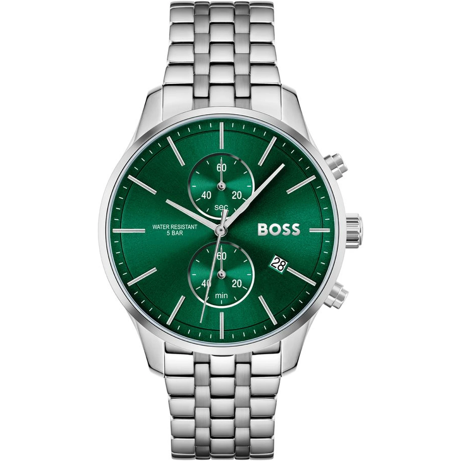 Gray Stainless Steel Dress Watch