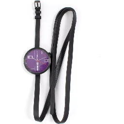 Black Leather Dress Watch