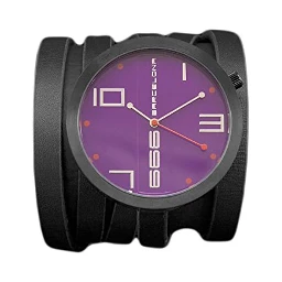 Black Leather Dress Watch