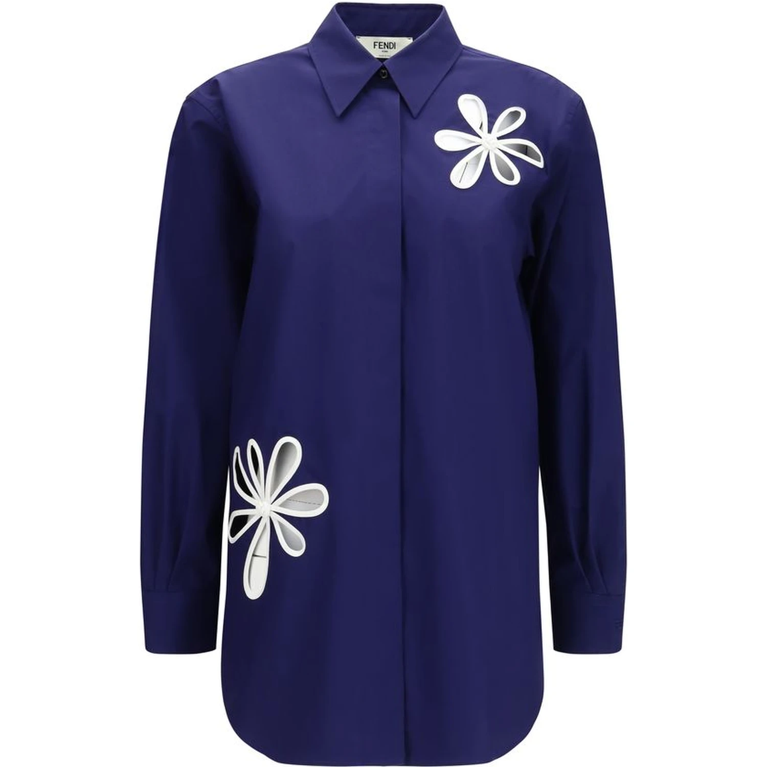 Blue Cotton Pattern Shirt