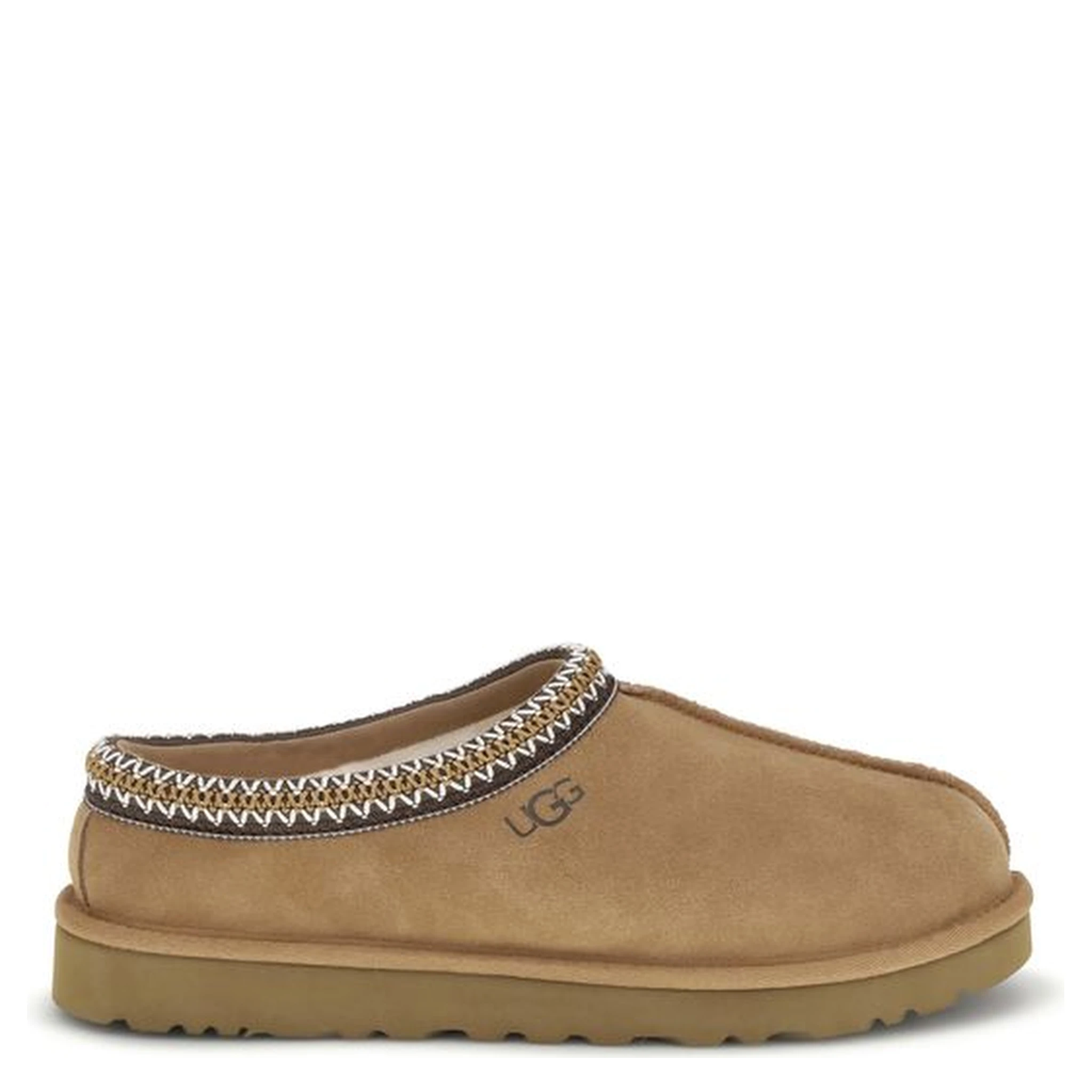 Beige Leather Mules