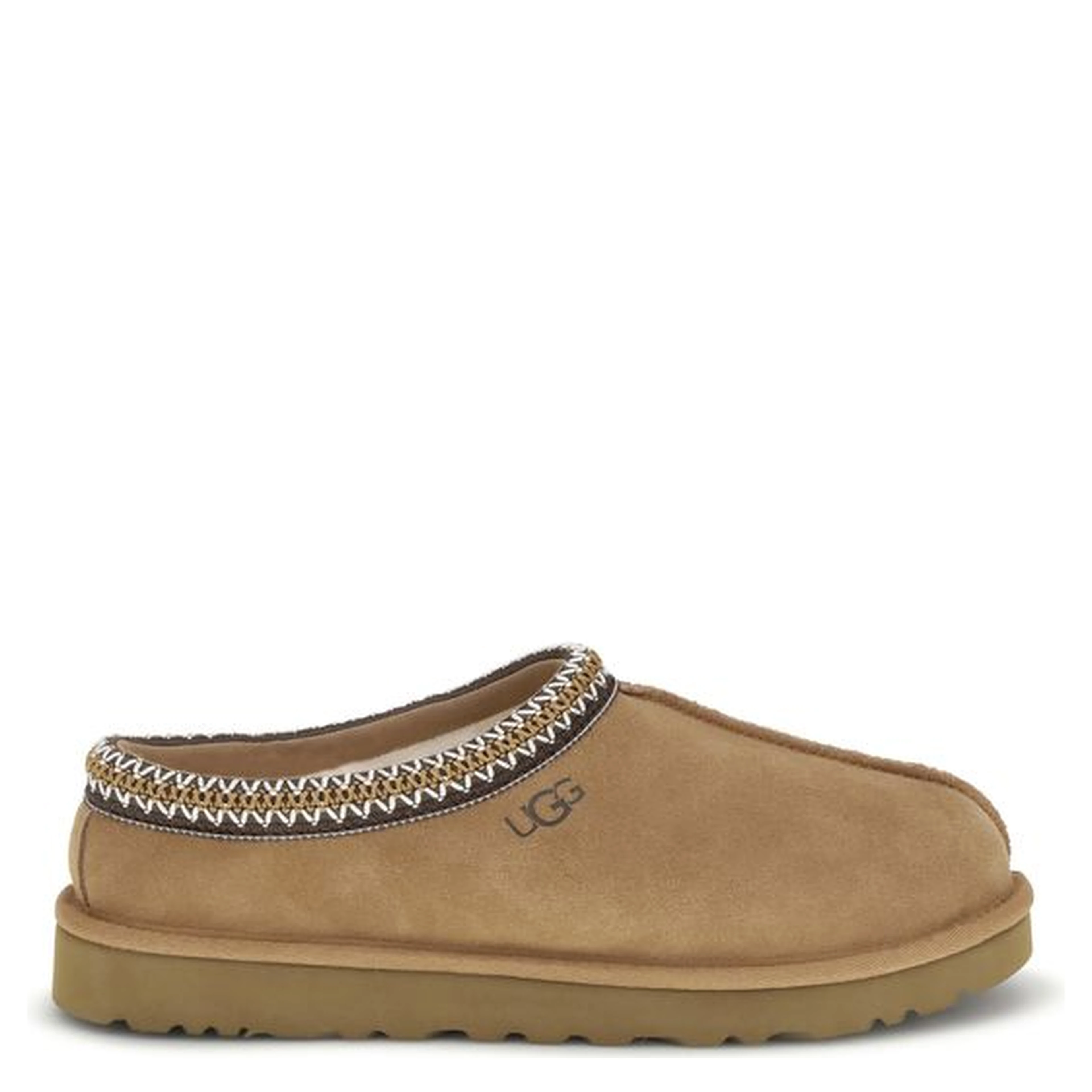 Beige Leather Mules