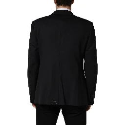 Blue Single Breasted 2 Button Suit Jacket