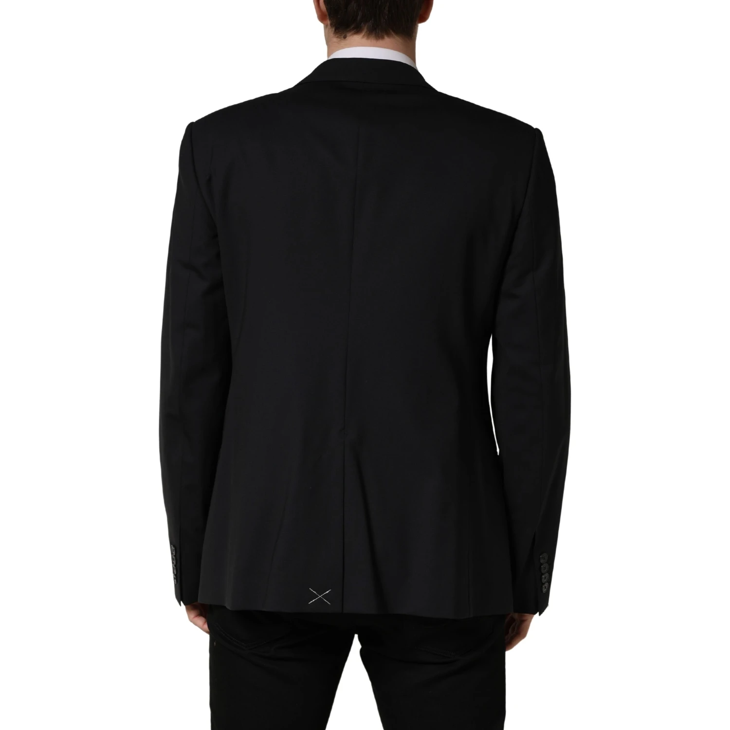 Blue Single Breasted 2 Button Suit Jacket