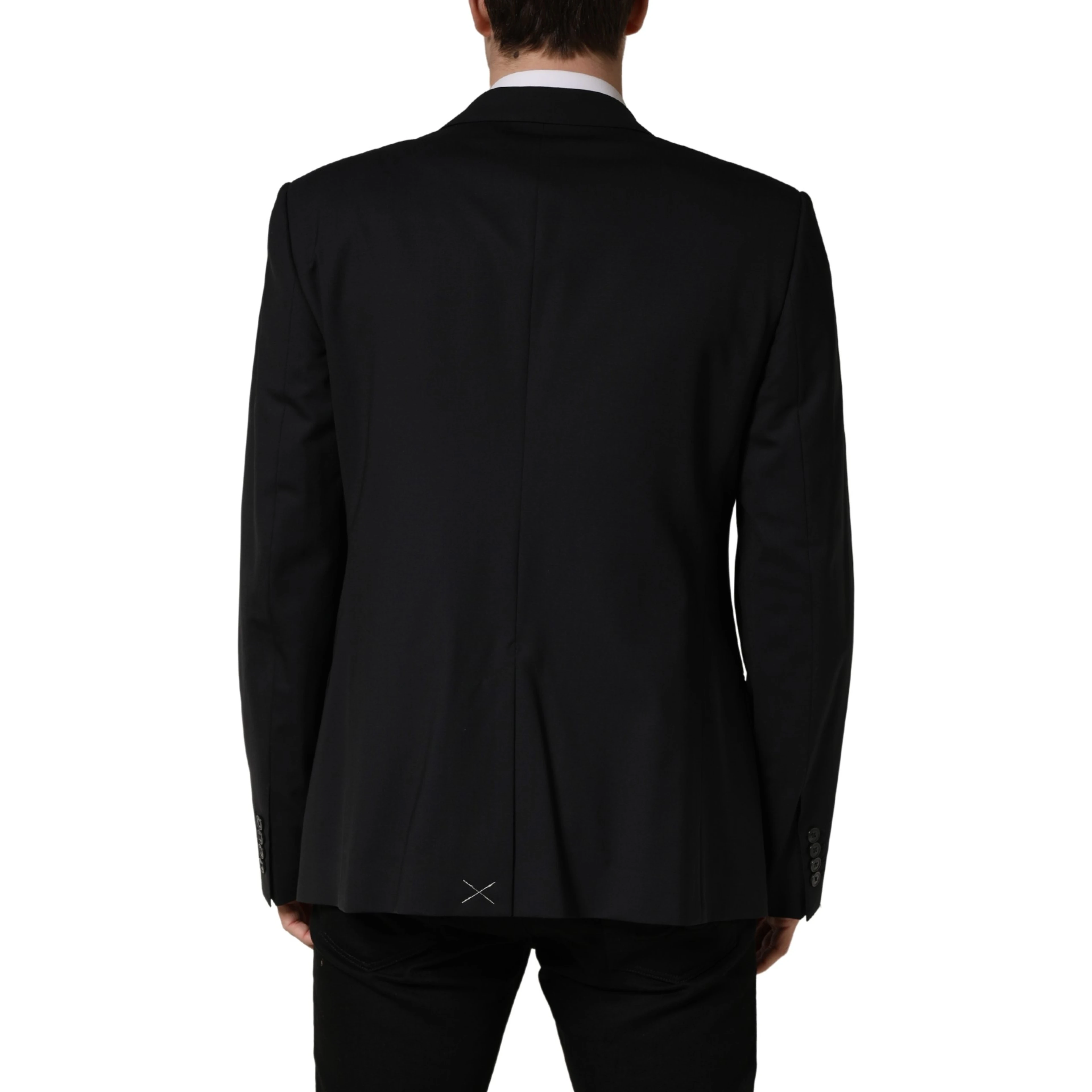Blue Single Breasted 2 Button Suit Jacket