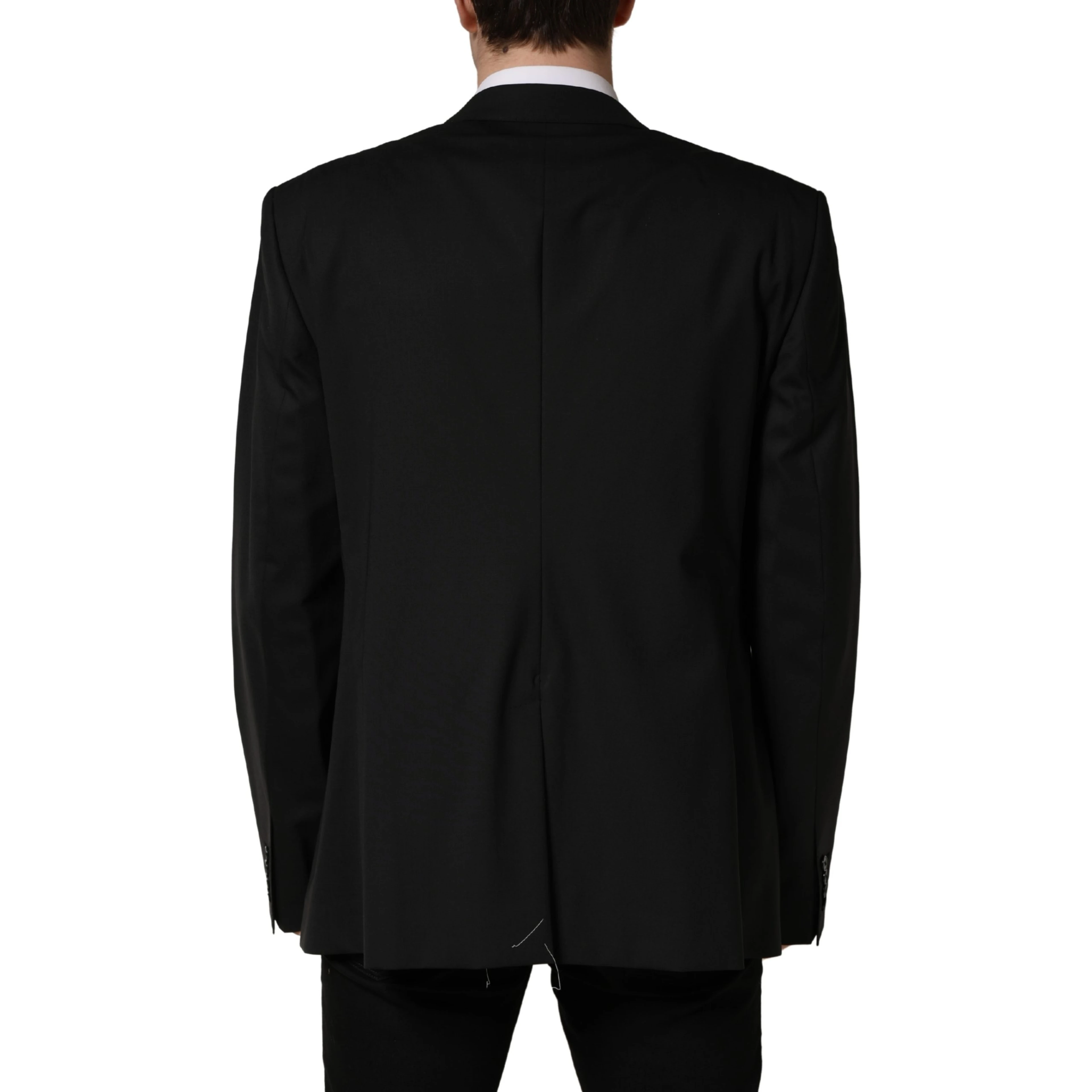 Black Single Breasted 2 Button Suit Jacket