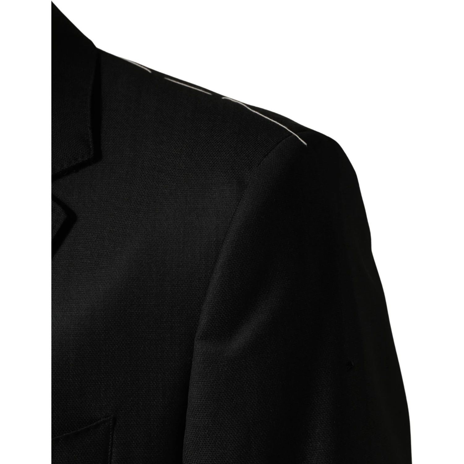 Black Wool 2 Buttons Formal 2 Piece Suit