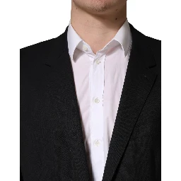 Blue Single Breasted 2 Button Suit Jacket