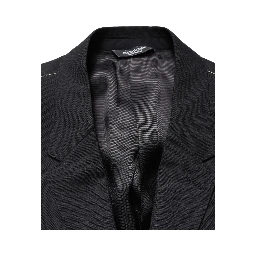 Blue Single Breasted 2 Button Suit Jacket