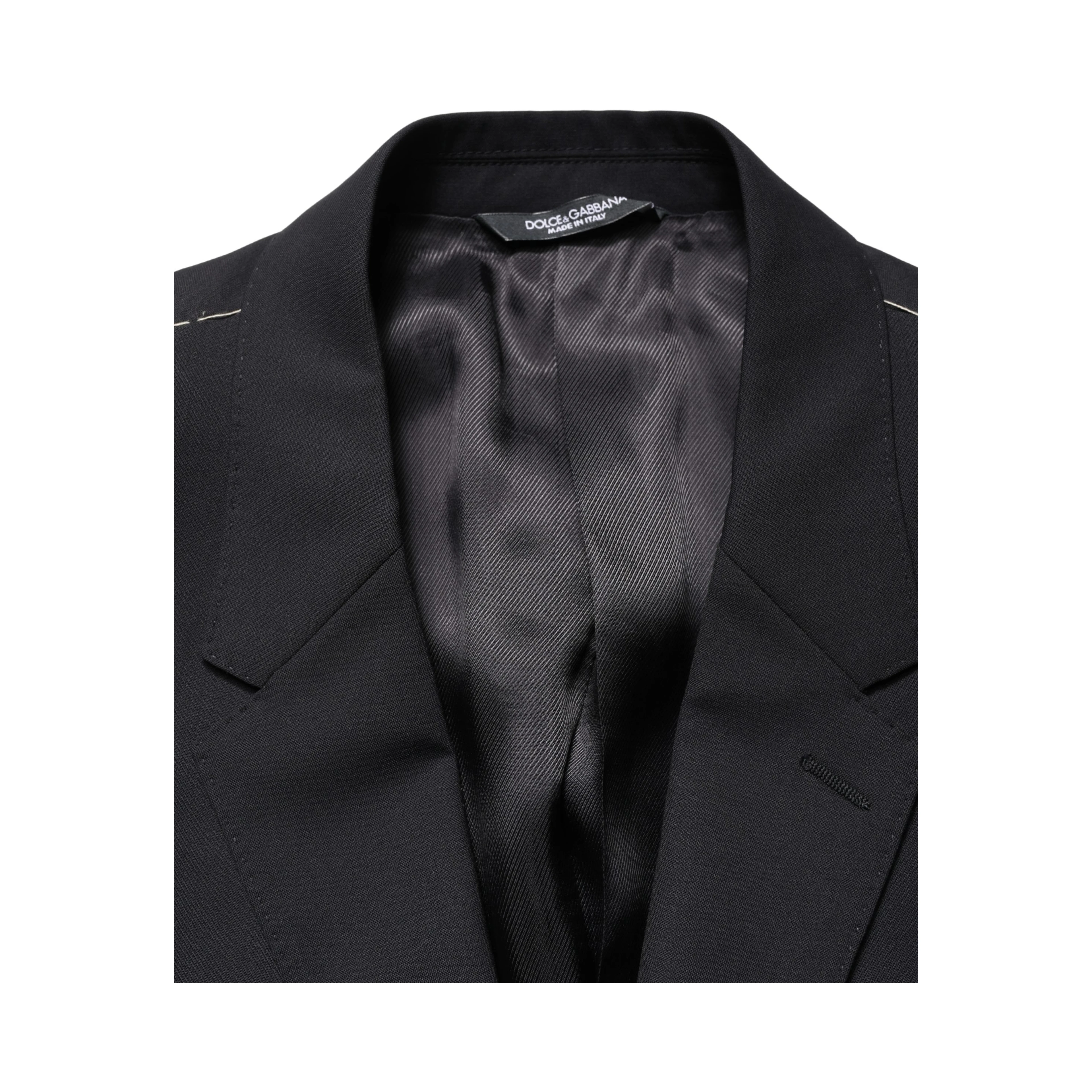 Blue Single Breasted 2 Button Suit Jacket