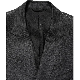 Black Wool 2 Buttons Formal 2 Piece Suit