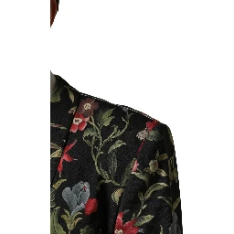 Multicolor Floral Leopard 1 Button Men Suit Jacket