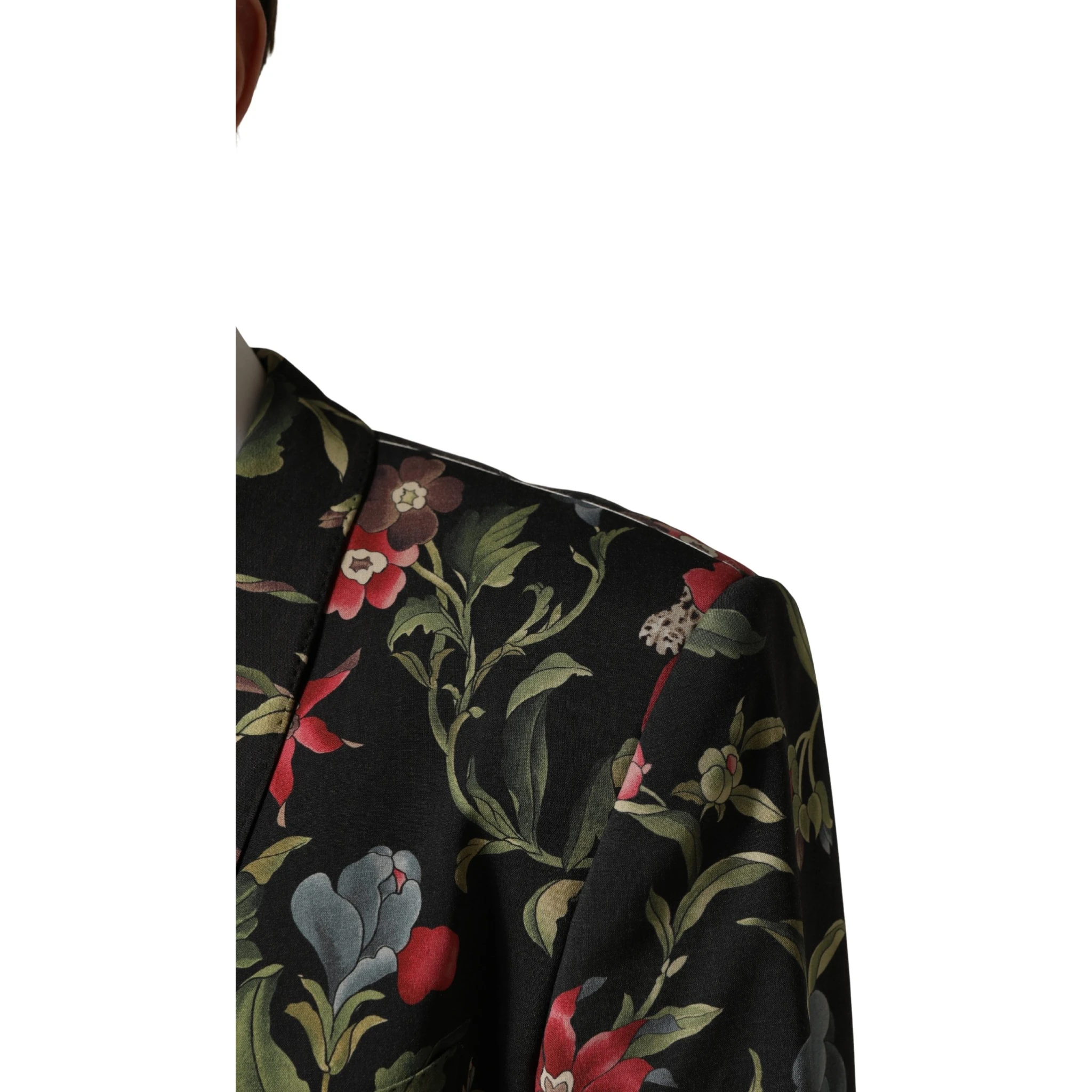 Multicolor Floral Leopard 1 Button Men Suit Jacket