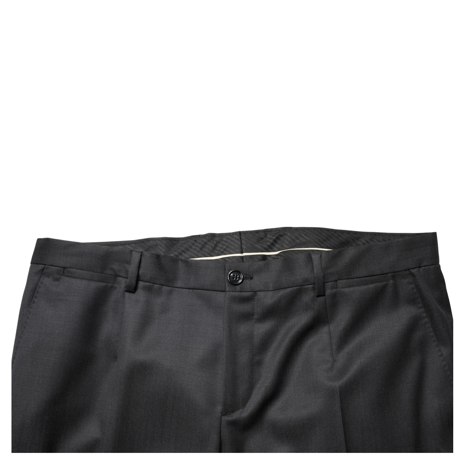 Black Wool 2 Buttons Formal 2 Piece Suit