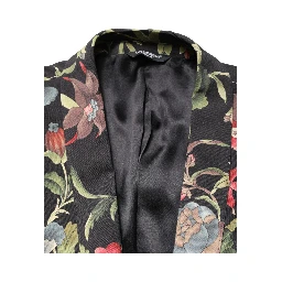 Multicolor Floral Leopard 1 Button Men Suit Jacket