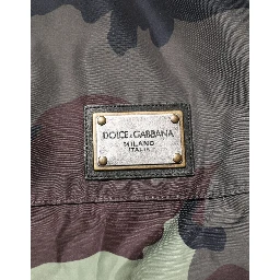 Multicolor Camouflage Hooded Bomber Jacket