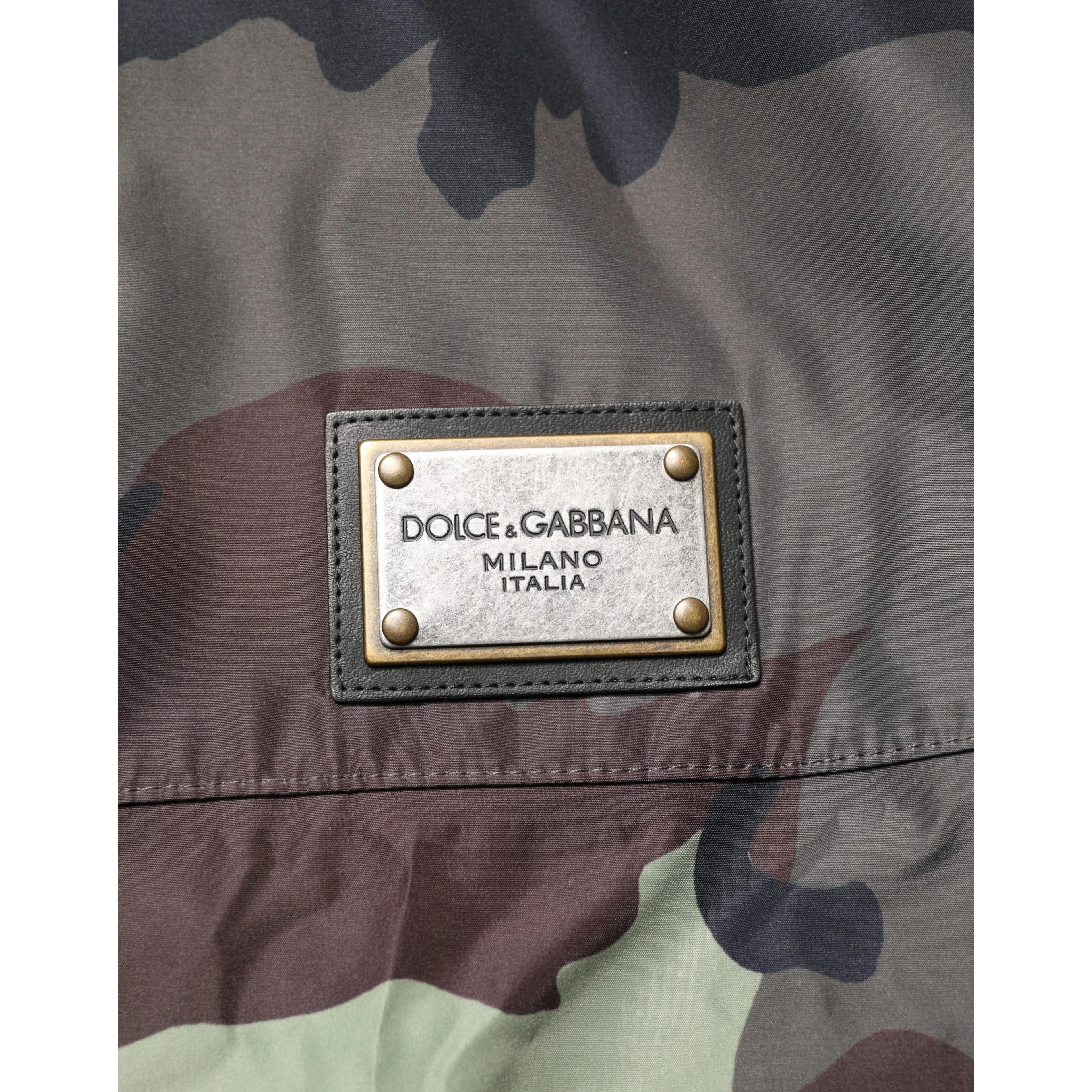 Multicolor Camouflage Hooded Bomber Jacket