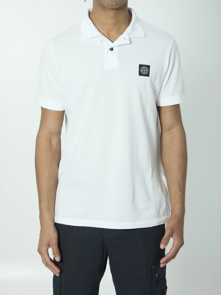 Cotton pique polo shirt