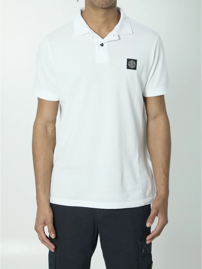 Cotton pique polo shirt