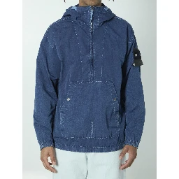 Hollow Fibre Indigo-TC anorak jacket