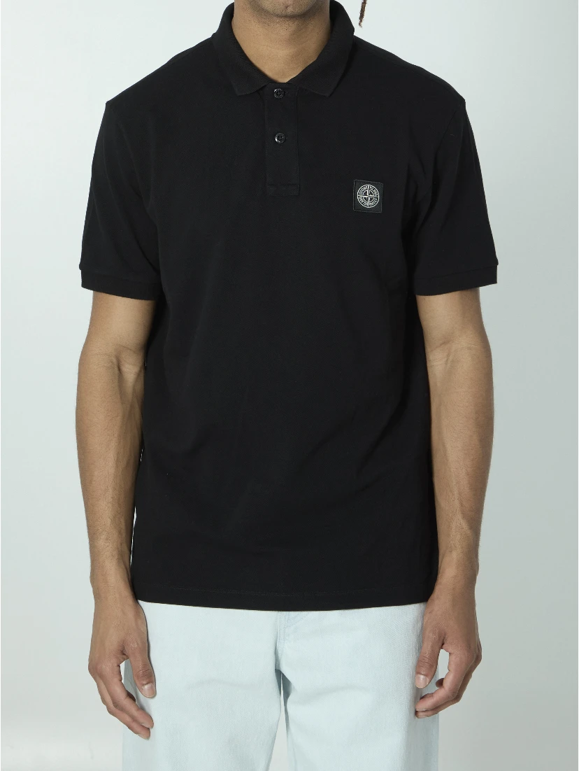 Cotton pique polo shirt