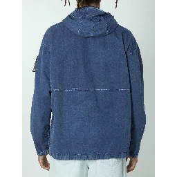 Hollow Fibre Indigo-TC anorak jacket