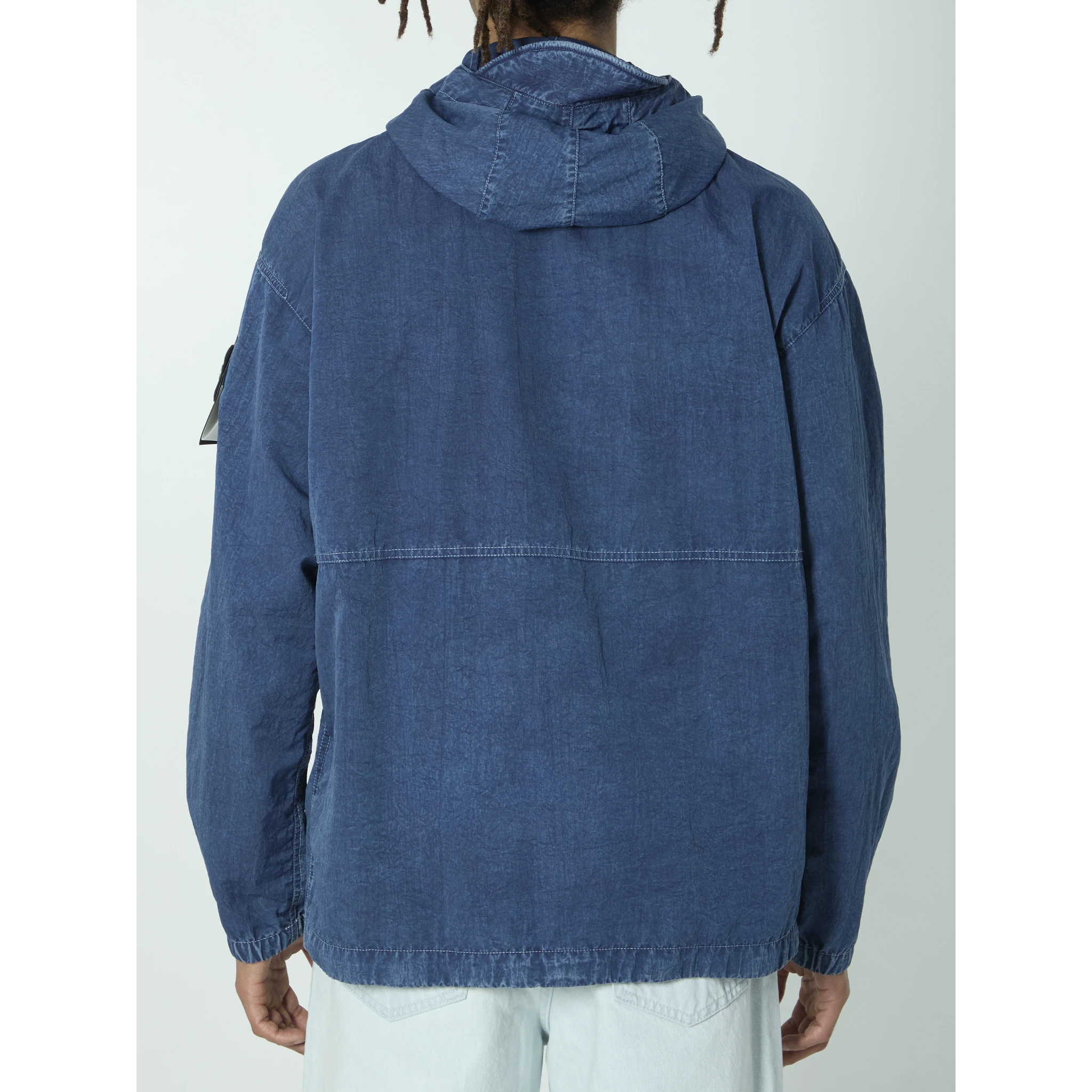 Hollow Fibre Indigo-TC anorak jacket