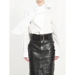 Lavallière collar shirt