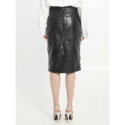 Pencil skirt with belt