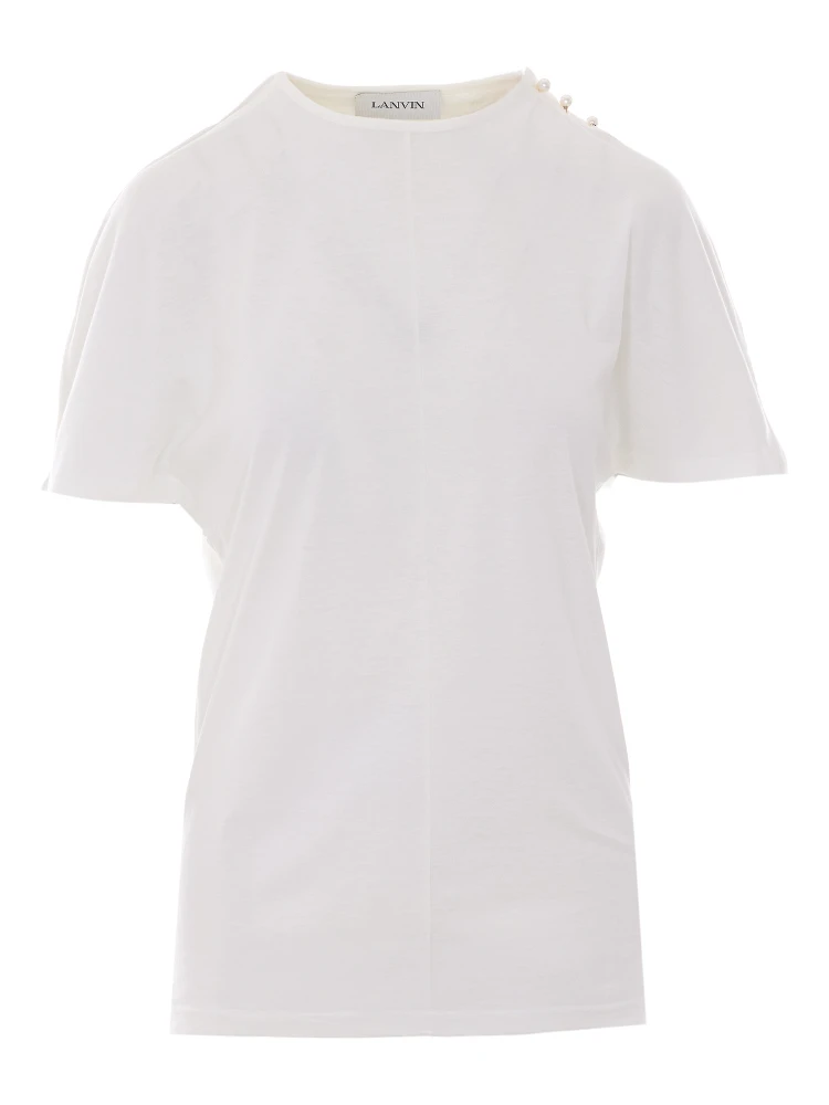 تيشيرتات وبولو بيضاء من لانفين