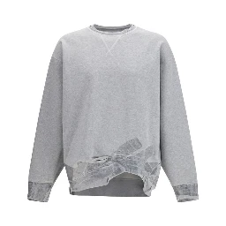 سويت شيرت قطني رمادي