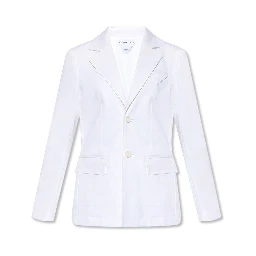 White Cotton Blazer