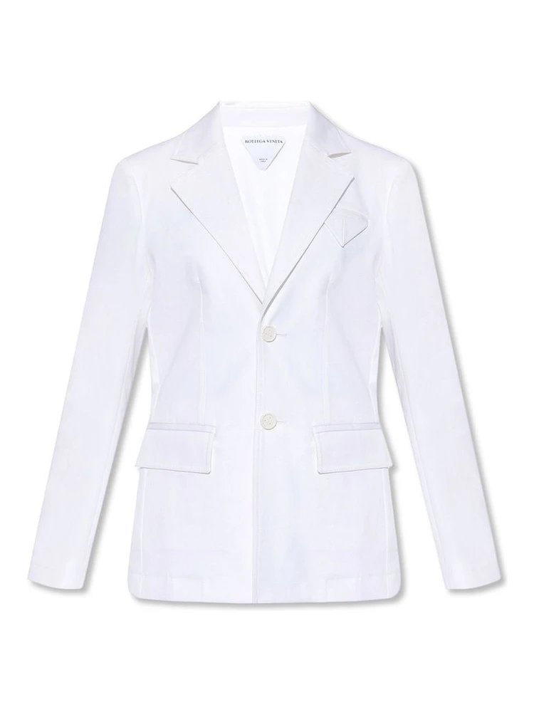 White Cotton Blazer
