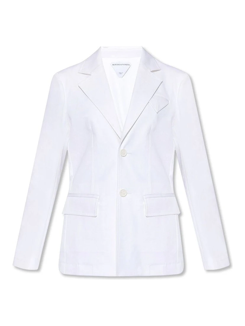 White Cotton Blazer