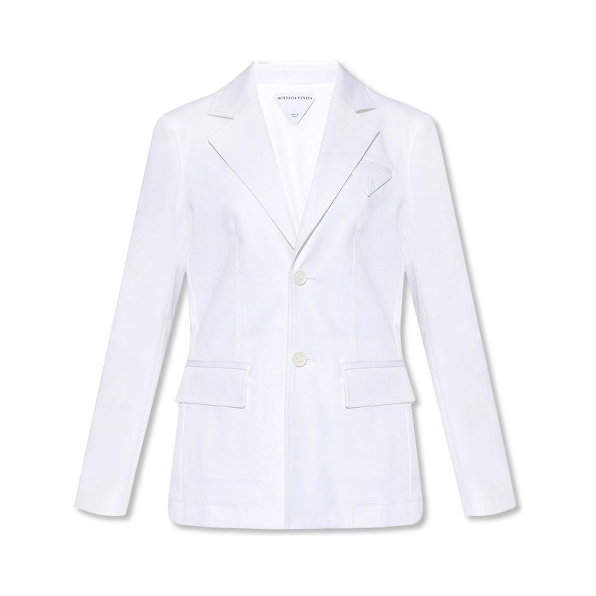 White Cotton Blazer