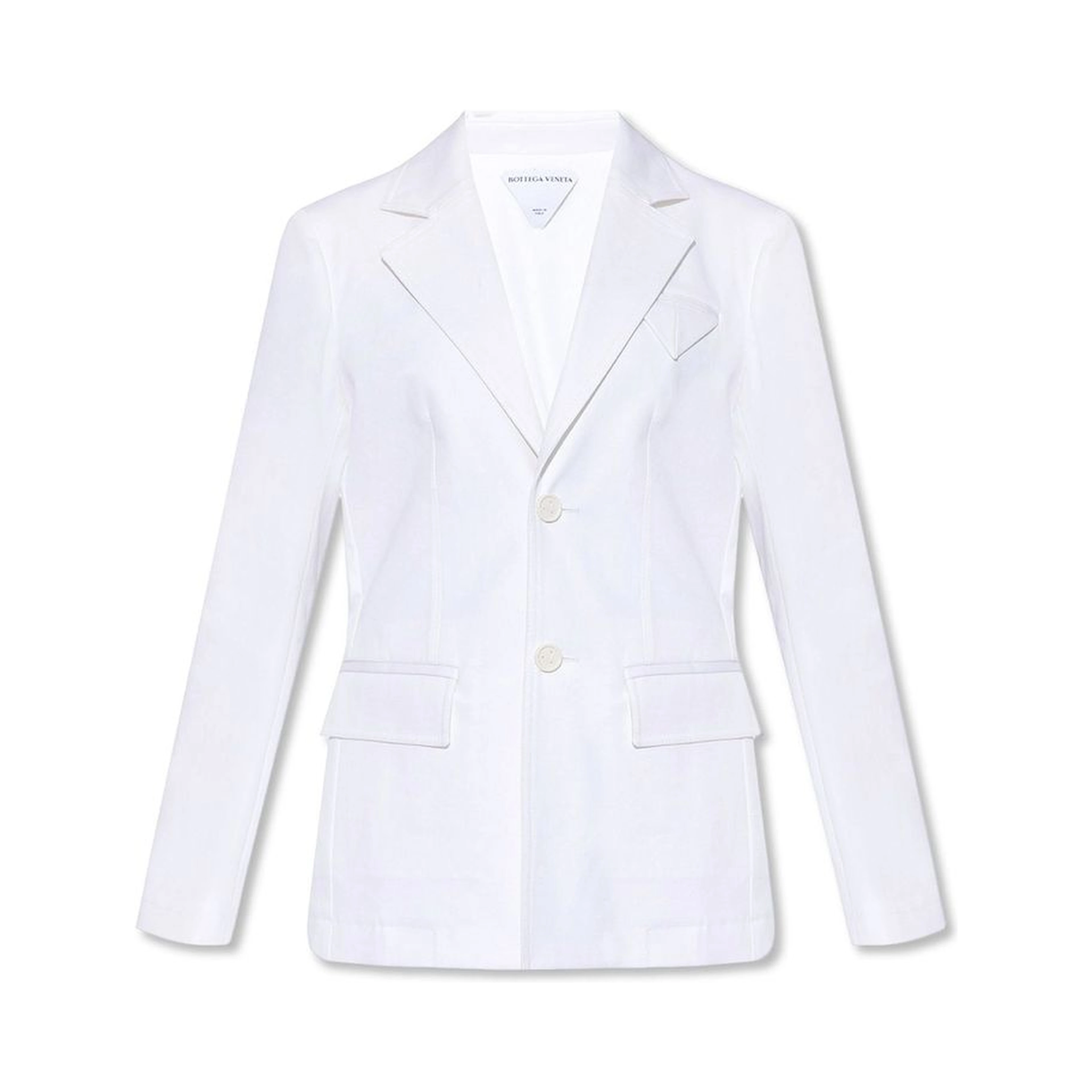 White Cotton Blazer
