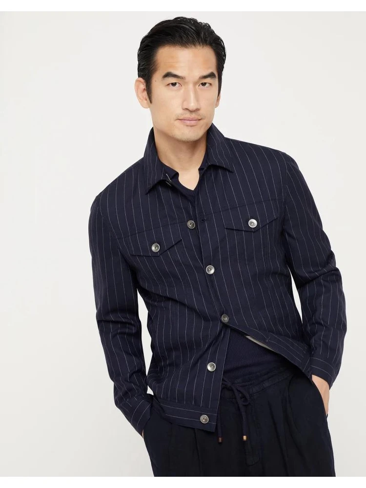 Navy Blue Wool Coat