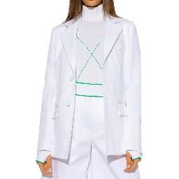 White Cotton Blazer