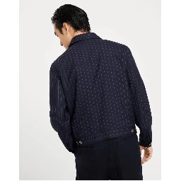 Navy Blue Wool Coat