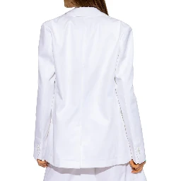 White Cotton Blazer