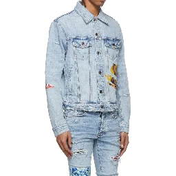 جاكيت جينز قطني أزرق