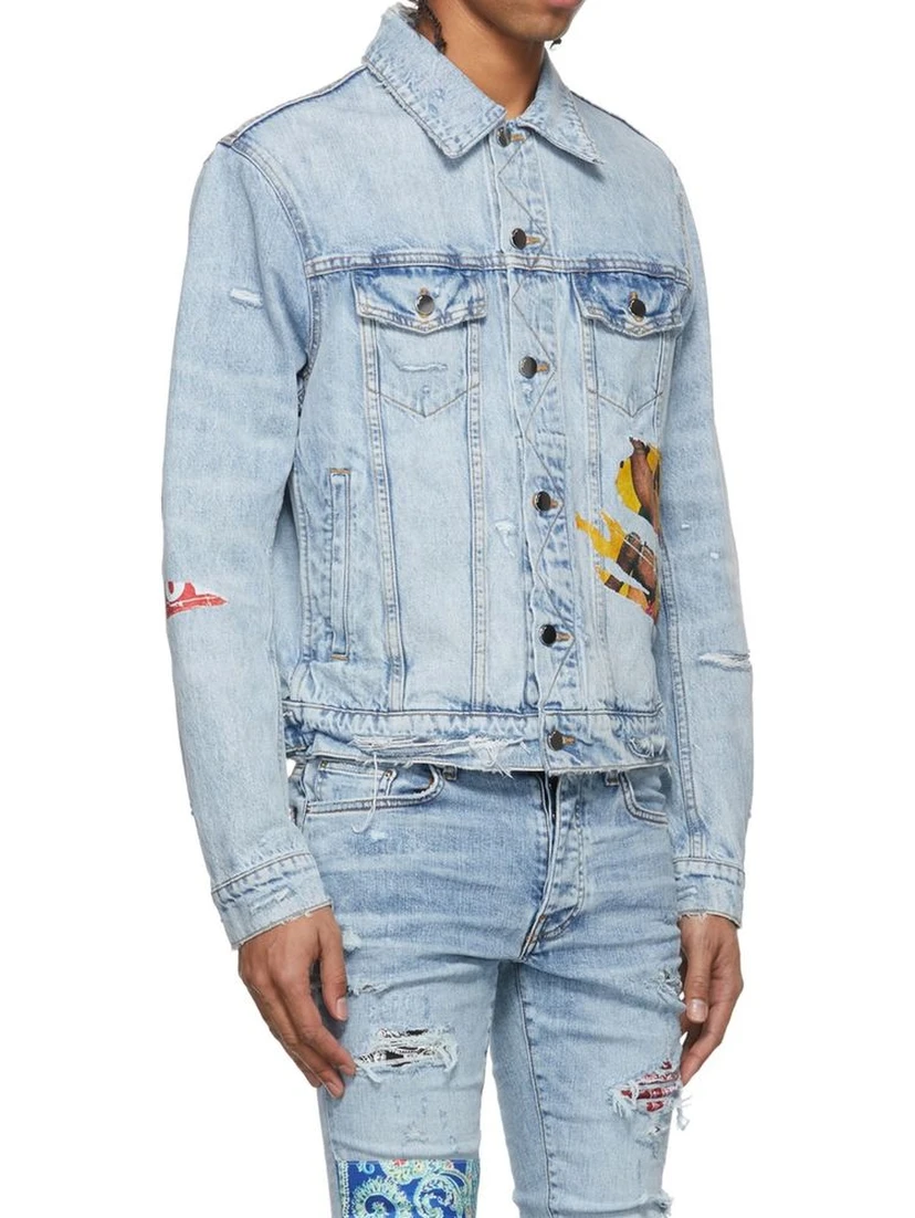 Blue Cotton Denim Jacket