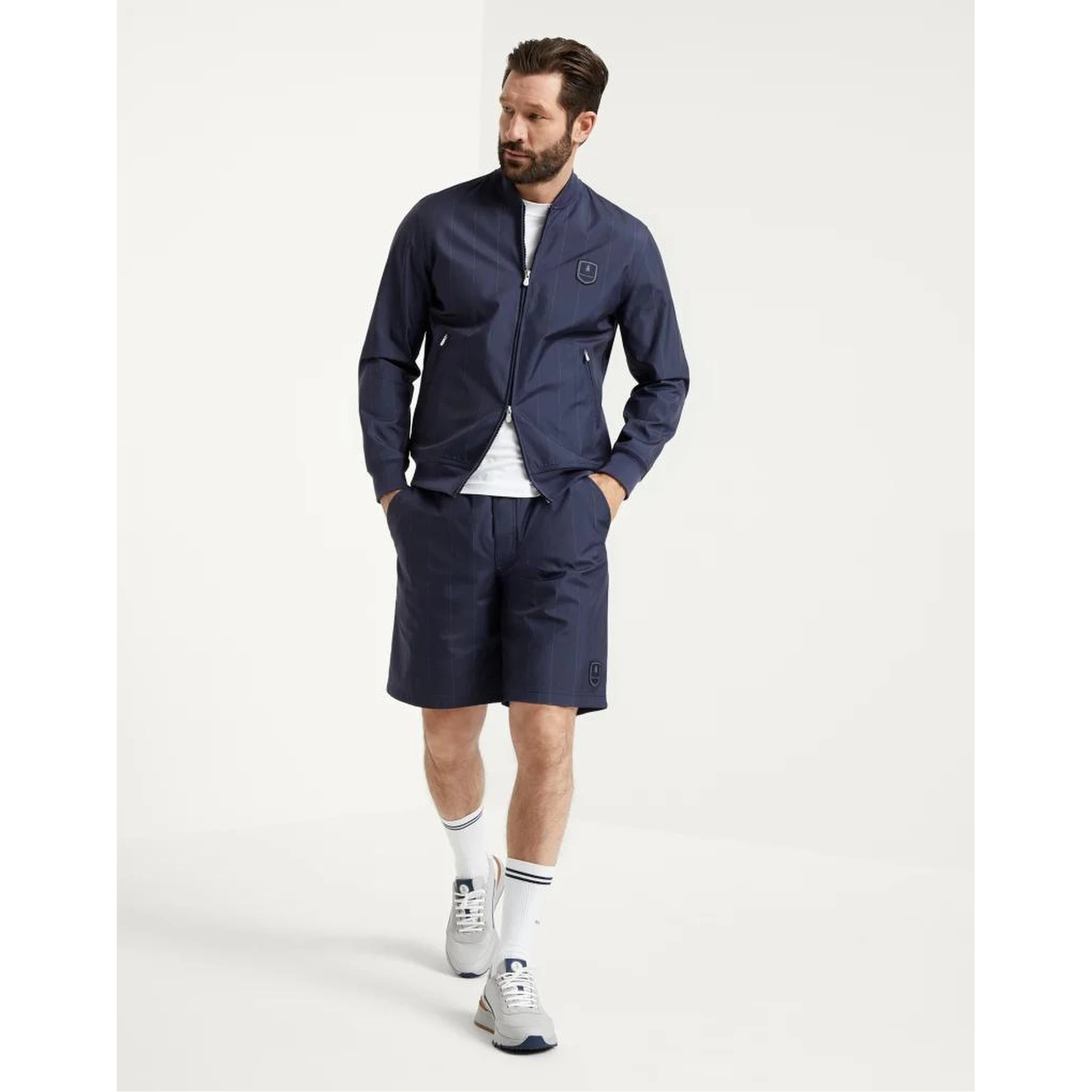 Blue Polyester Sweatshirt