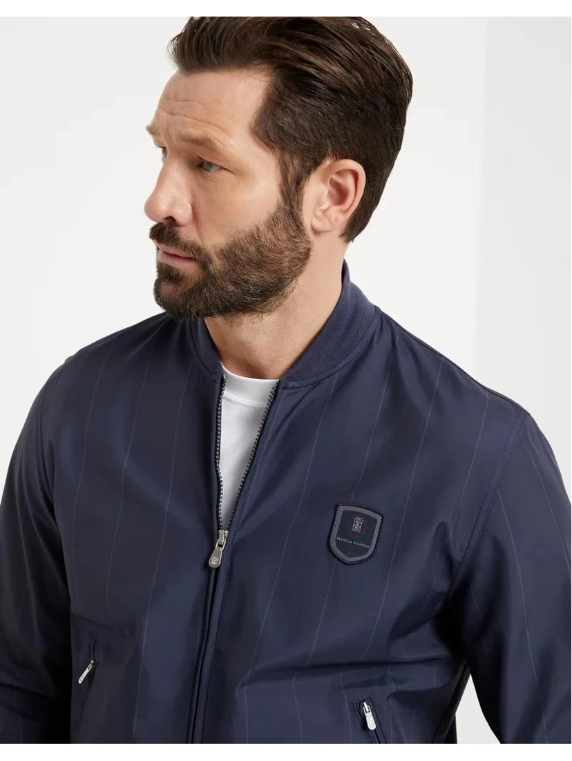 Blue Polyester Sweatshirt