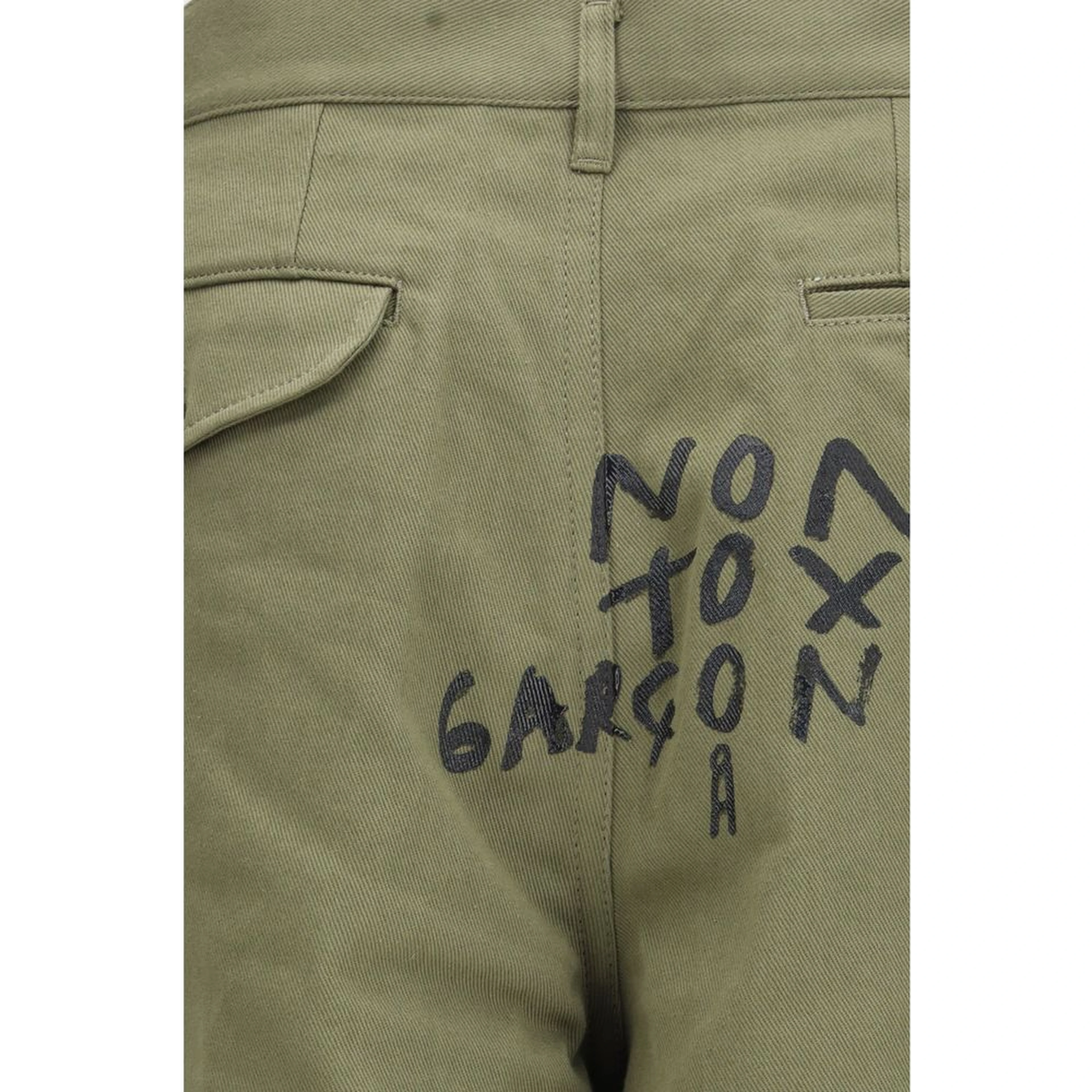 Bicolor Cotton Cargo Shorts